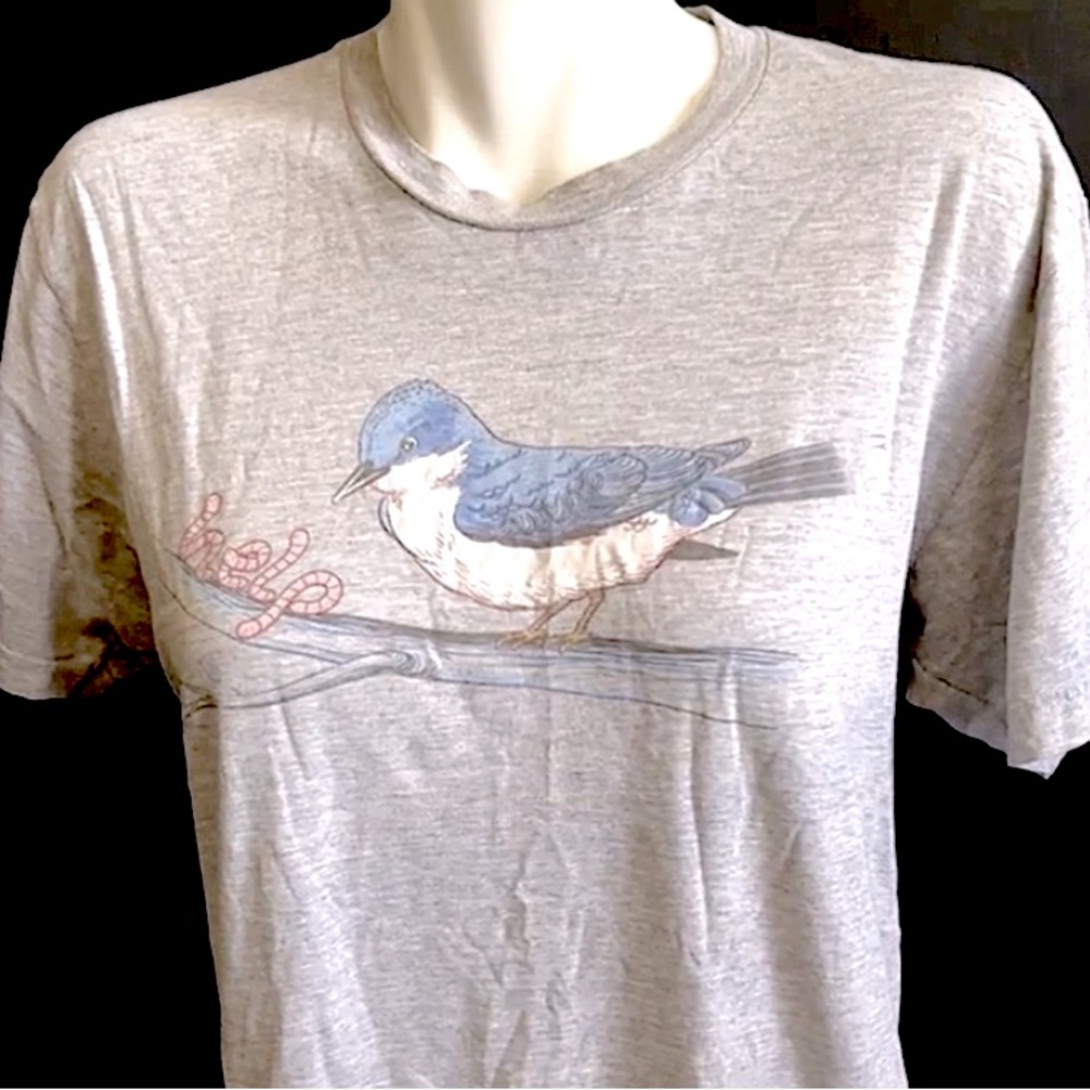 HELP! Graphic Gray T-Shirt. Size L.
